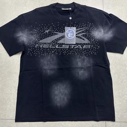 Black Hellstar Shirt With Rhymestones 