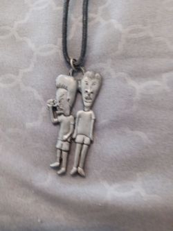 Vintage Beavis and Butthead necklace 8 in
