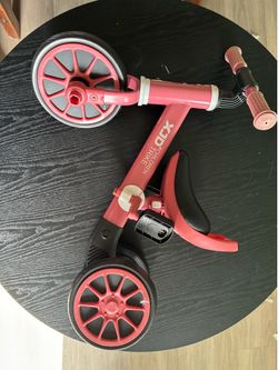XJD Pink 3 in 1 Kids Tricycle