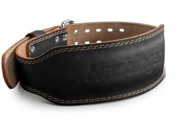 Padded leather belt 4” M black