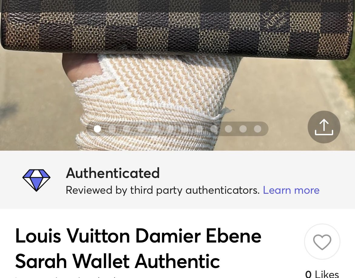 Louis Vuitton Damier Ebene Sarah Wallet Authentic for Sale in Fort