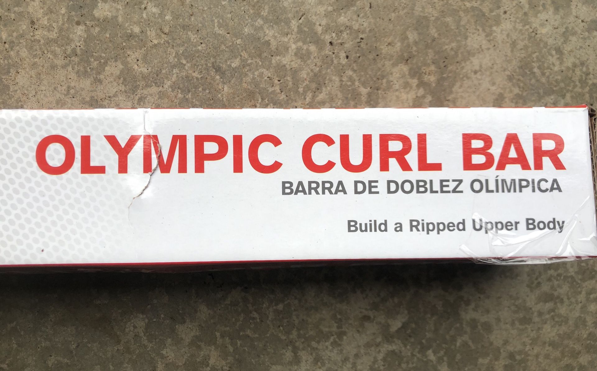 New Weider Olympic Curl Bar With Clips