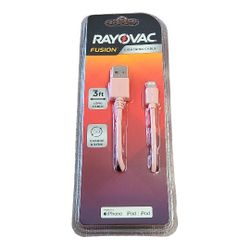 Rayovac  3ft lightning cord pink 