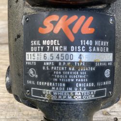 Sander SKIL 1140 heavy Duty 7 Inch disk sander