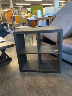 4-Cube Black Storage Shelf