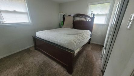 King Bed Frame with Mattress