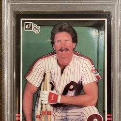 1985 DONRUSS MIKE SCHMIDT PSA 9 PHILADELPHIA PHILLIES, HOF