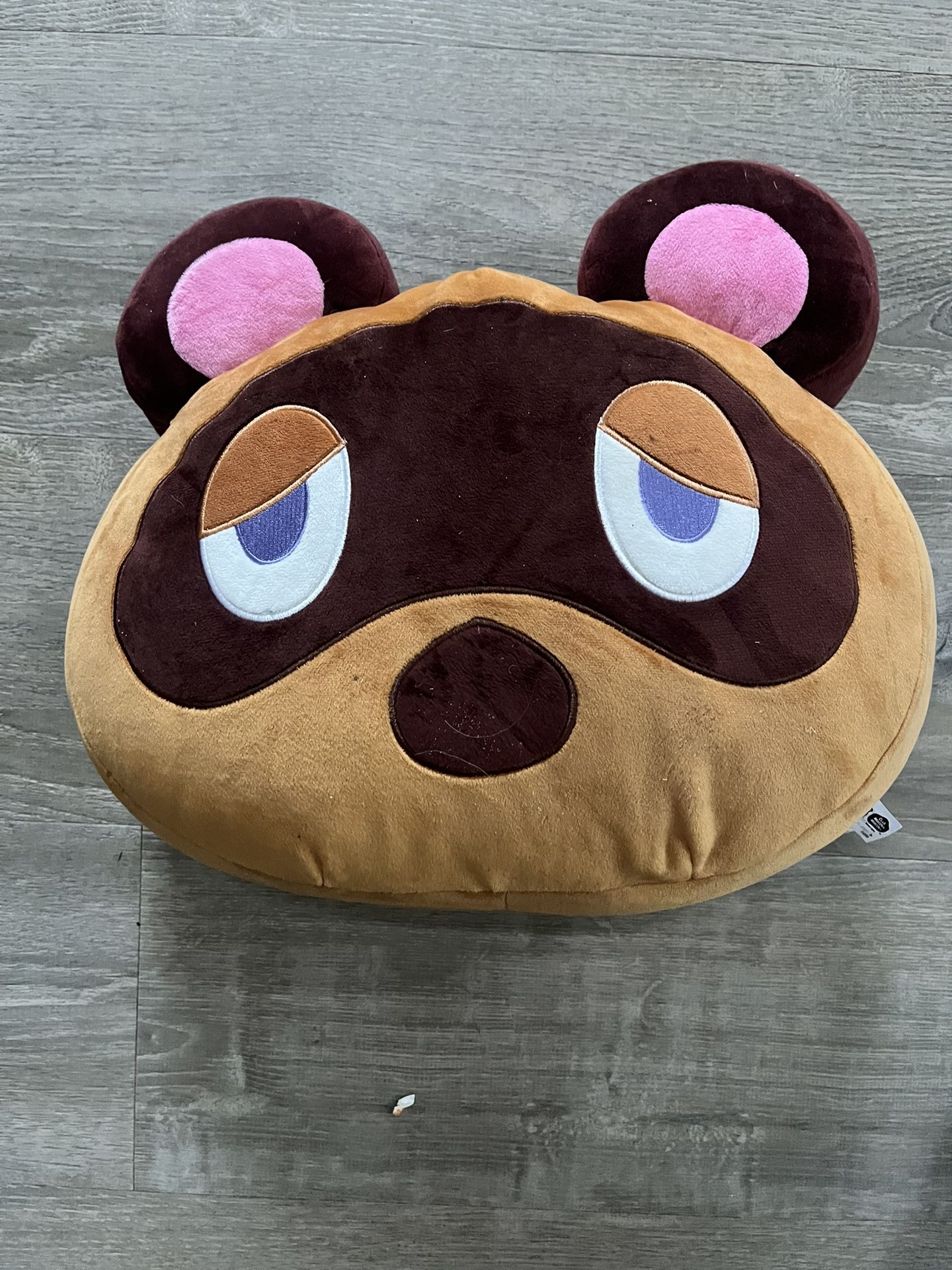 Nintendo Club Mocchi Mocchi Animal Crossing 15" Tom Nook plush pillow
