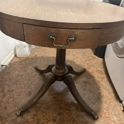 Antique Drum Table 