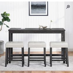 Brand New, In The Box. Dining Set With 3 Chairs.
