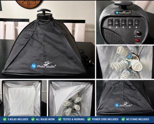 LS Pro Photo Studio Softbox Photography Light – 5 Bulb
