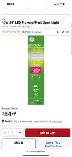 4 grow lights for sale