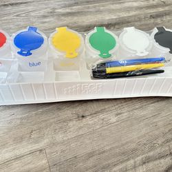 Paint Containers And Brush Set