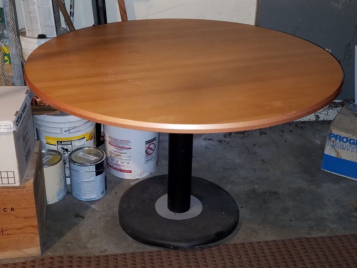 Wooden restaurant table 46 wide x 29 tall