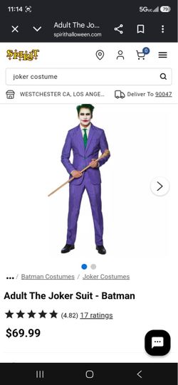 Adult costume joker