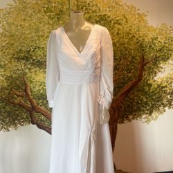 Vestido De Mujer Muy Elegante Novia Talla 