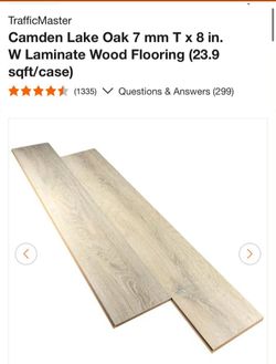 Traffic Master Camden Oak 7mm T x 8" W Laminate Wood Flooring $50 each