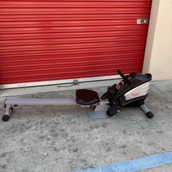 Sunny Health & Fitness Unisex Adult SF-RW5622 Dual Function Magnetic Rowing Machine - Silver, One Size 