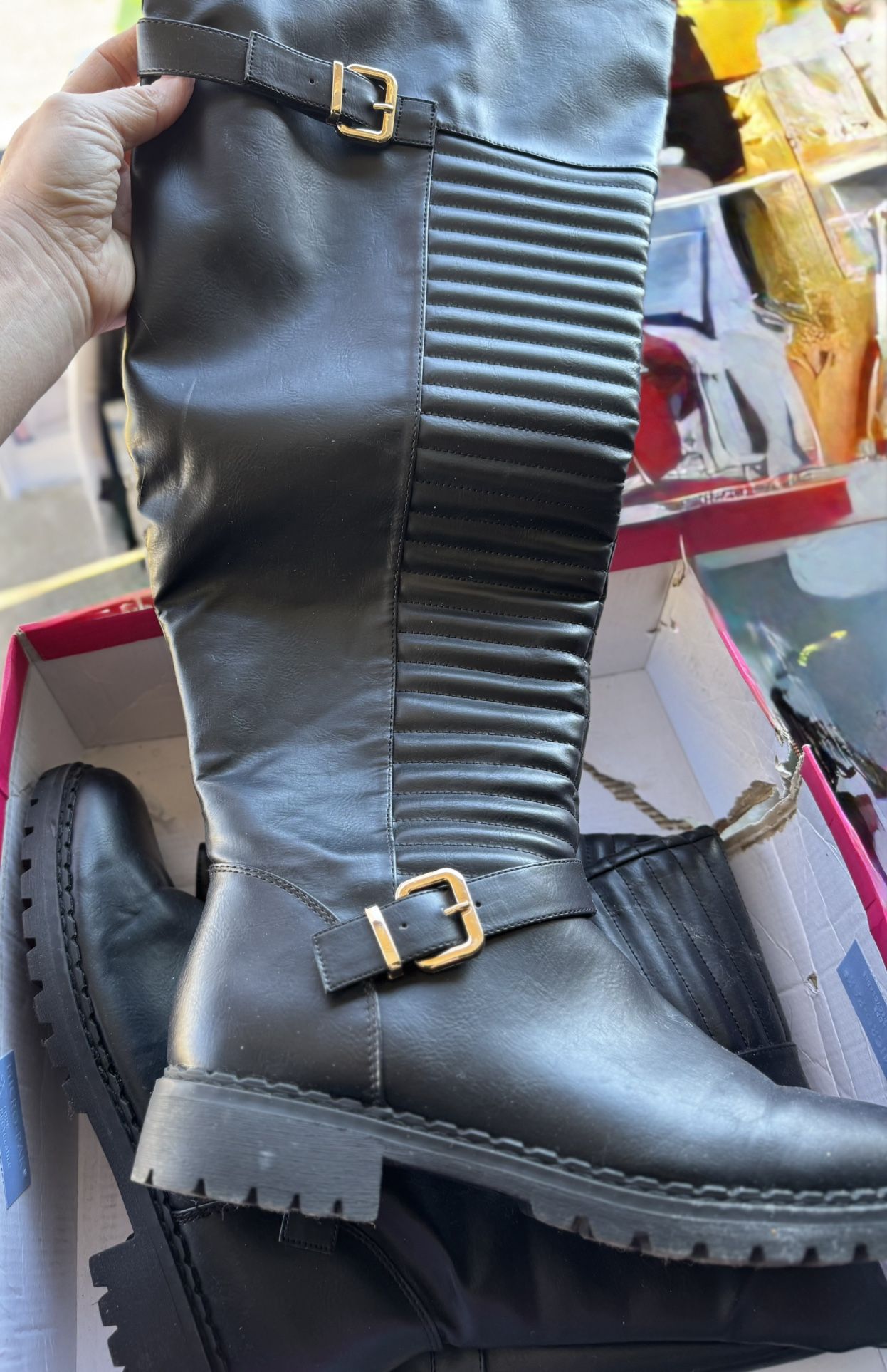 Women’s size 10 Knee High Black Boots