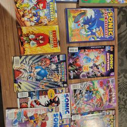 13 Sonic the Hedgehod comic/graphic novels.