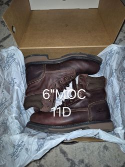 THOROGOOD 💯 LEATHER 6"MOC STEEL TOE LACE UP BOOTS