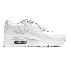Little Kids Nike Air max 90 LTR White/Wht-Metallic Silver (CD6867 100)