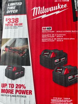 Tools battery Milwaukee REDLITHIUM xc5.0