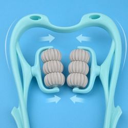 Multifunctional Manual Six-wheel Neck Massager Massage Relieve Roller Massage Tool