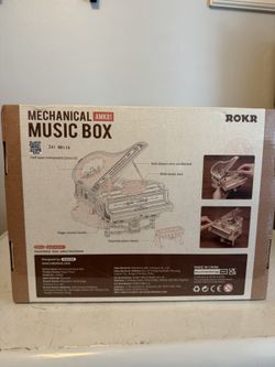 ROKR AMK81 Mechanical Music Box Magic Piano 3D Wooden Puzzle New