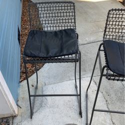 Crate & Barrel Tig Bar Stools (2)