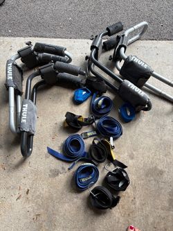 Kayak cradles and straps