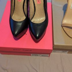 Betsy Johnson Sexy Leather Platform 