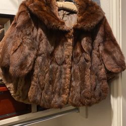 Vintage Mink Shawl/jacket 