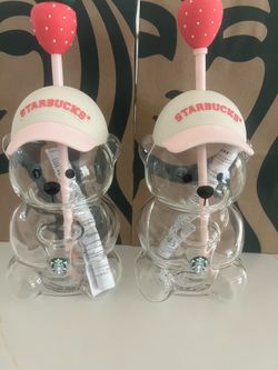 Starbucks Strawberry Teddy Bear