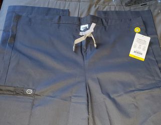 Brand new unisex pewter scrub pants