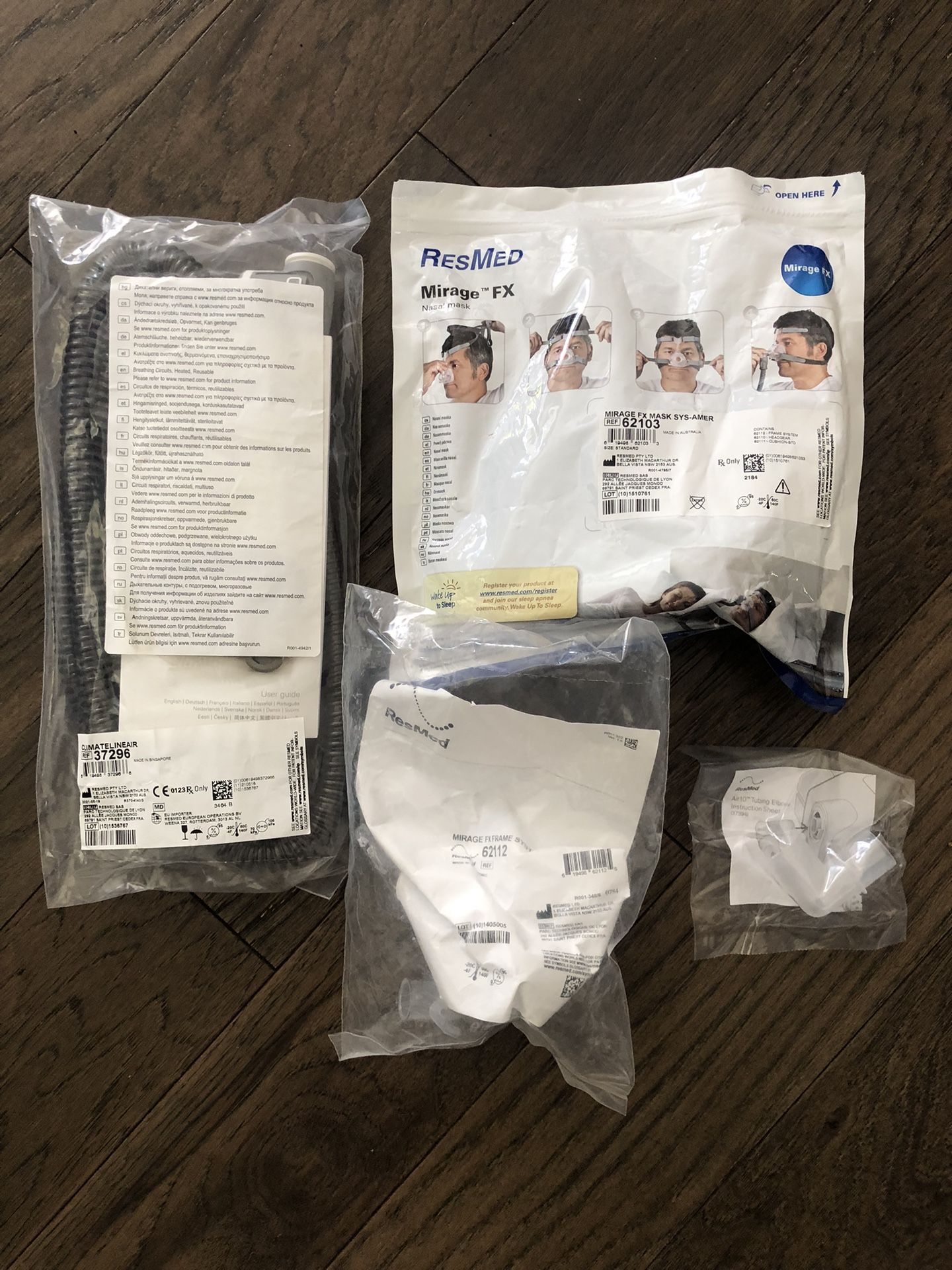 resmed mirage Fx cpap supplies