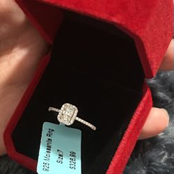 925 Moissanite Engagement Ring 