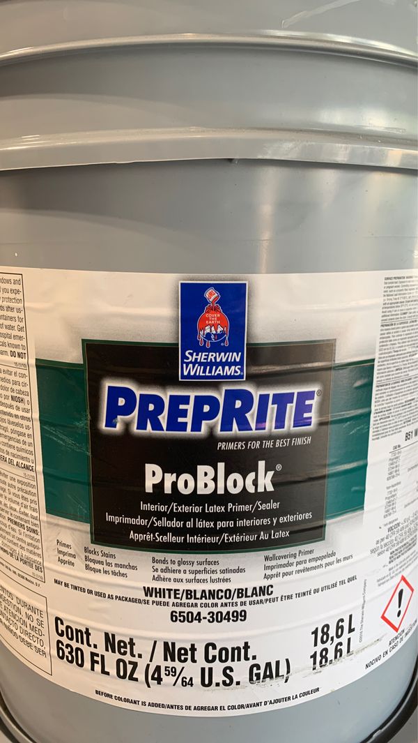 5gal SherwinWilliams Primer Pro Block for Sale in Maple