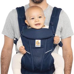 Ergo Baby All Carry Positions Breathable Mesh Omni Breeze Midnight Blue New In Box.