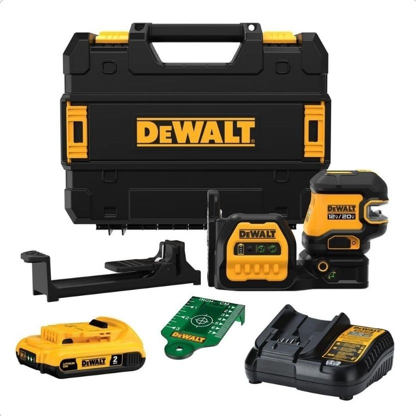 20v DeWalt Cross Green Line Laser Kit, 20v 2.0Ah, Charger And Hardcase, New, Financing Available 