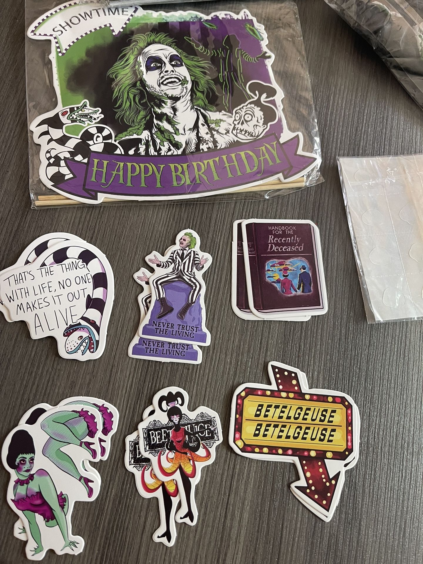 Beetle Juice birthday Supplies