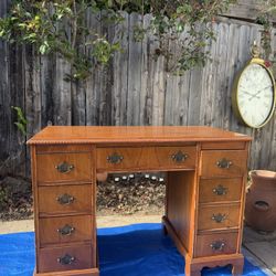 Vintage Wood Desk 