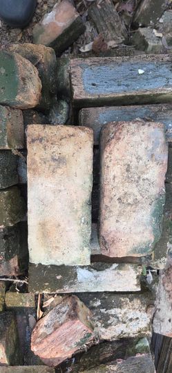 Antique Common Clay brick pavers.