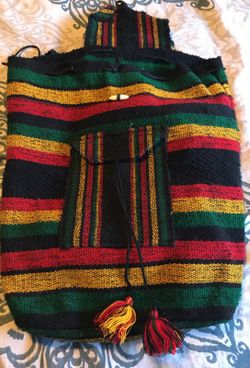 Backpack with drawstring