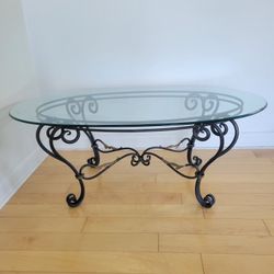 Glass Top Coffee Table 
