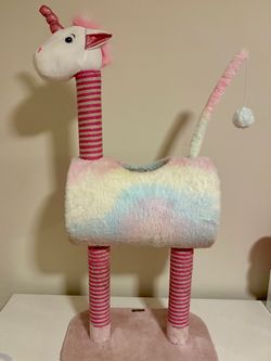Cat tree ZEZE Animal Style Cat Tree with Tunnel & Scratcher