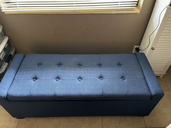 Storage Bench Navy Blue