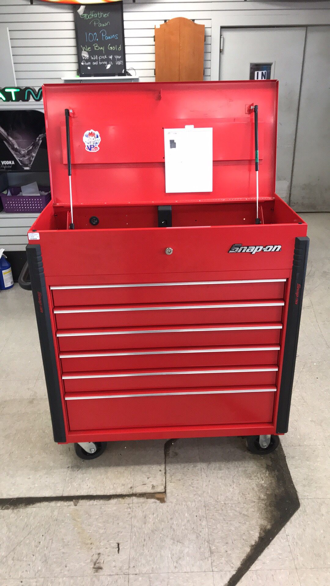 Snap on 6 drawer roll cart tool box