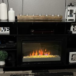 TV Stand With Fireplace 