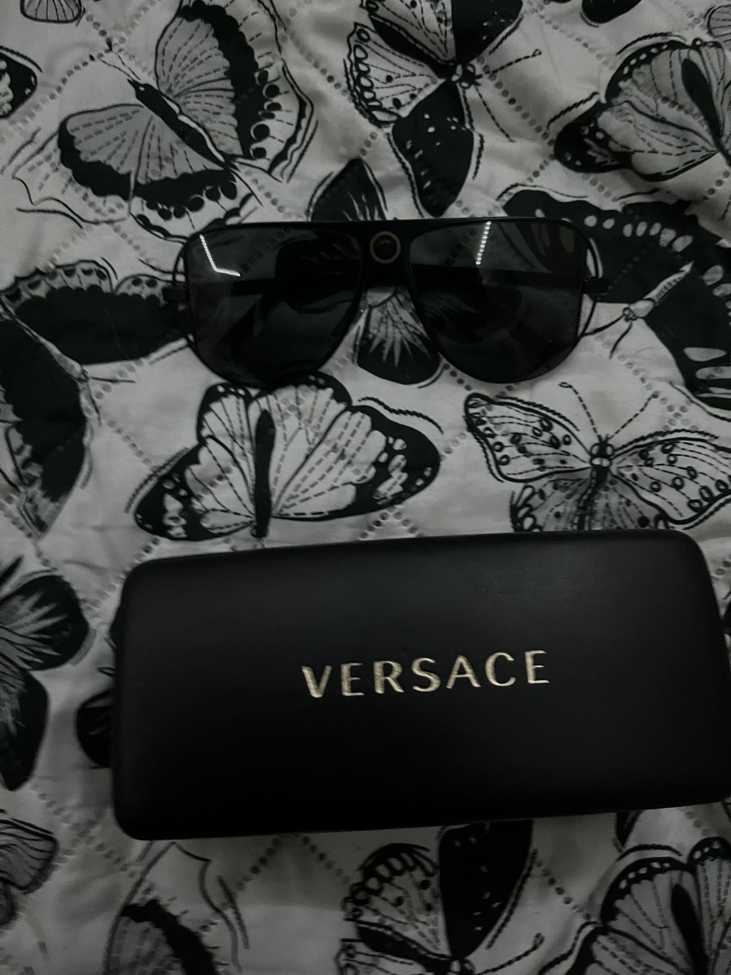 Black Metal Versace Sunglasses
